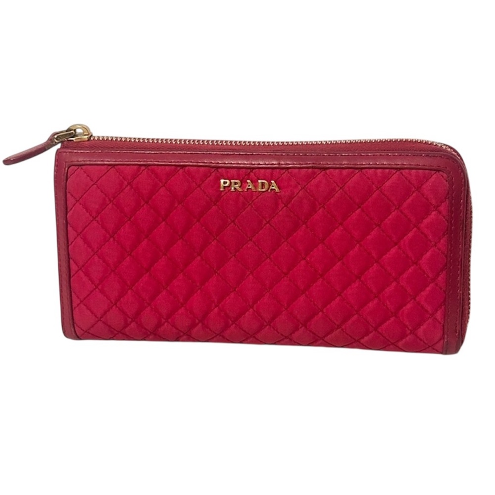 Prada Tessuto Continental Quilted Wallet